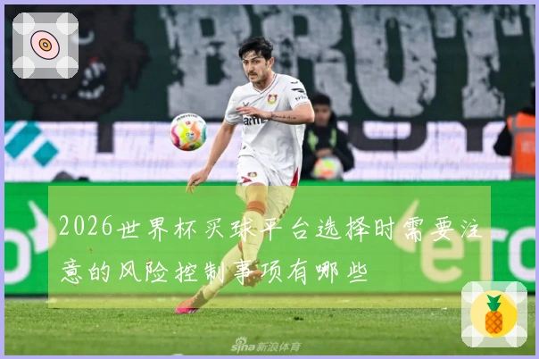 2026世界杯买球平台选择时需要注意的风险控制事项有哪些